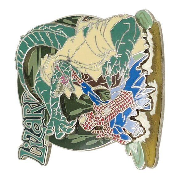 Universal Studios 2008 Spider-Man VS Lizard Limited Edition 500 3-D Pin Pinback - Picture 6 of 12